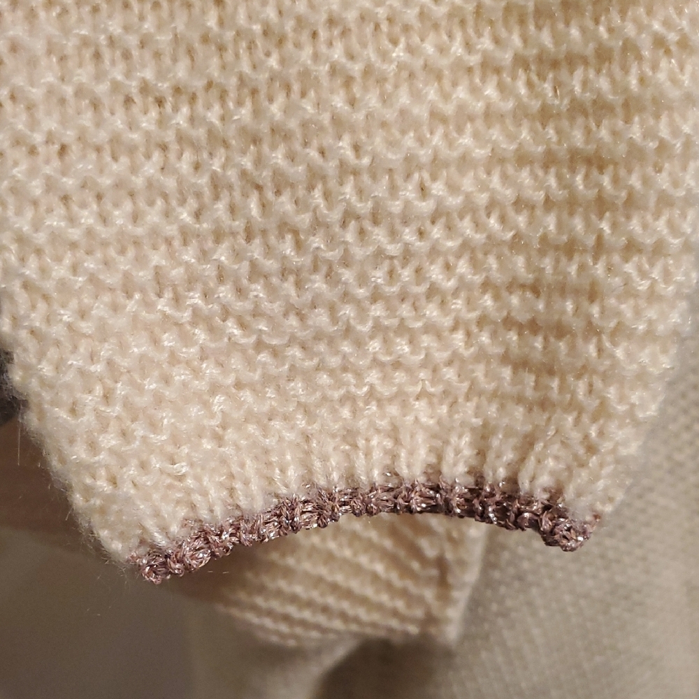 Chic Cream Open-Front Cardigan - Picture 7 of 10